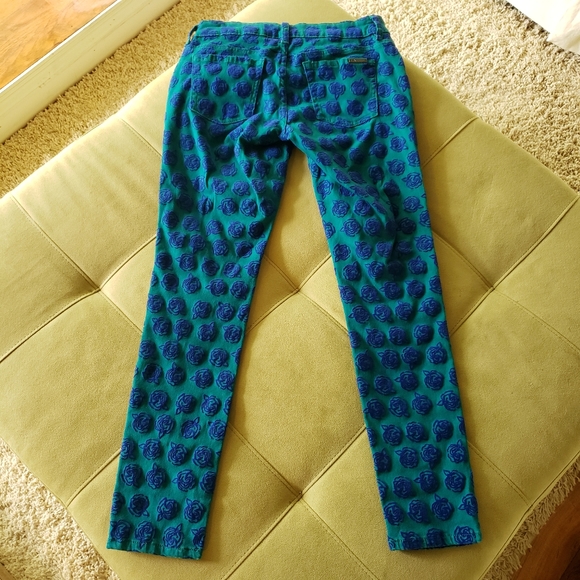 Nanette Lepore green and purple pants size 9 - Picture 5 of 6